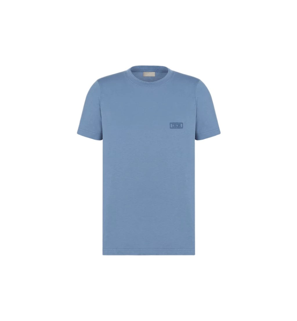Christian Dior Subtle Blue Crew Neck T-Shirt