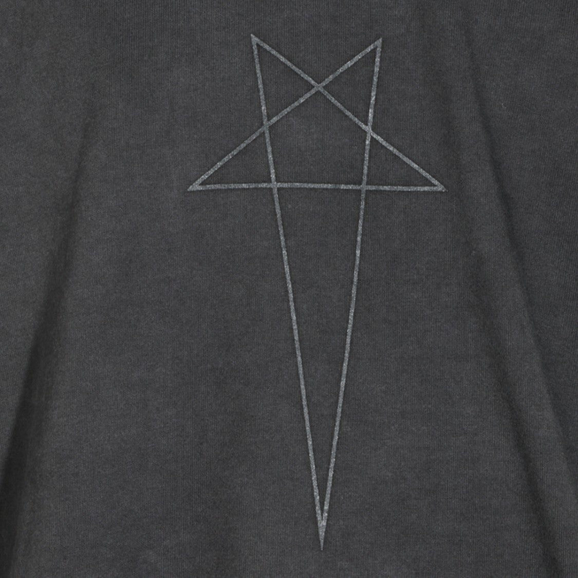 Drkshdw By Rick Owens Geometric Star Embroidered Long-Sleeve Sweatshirt