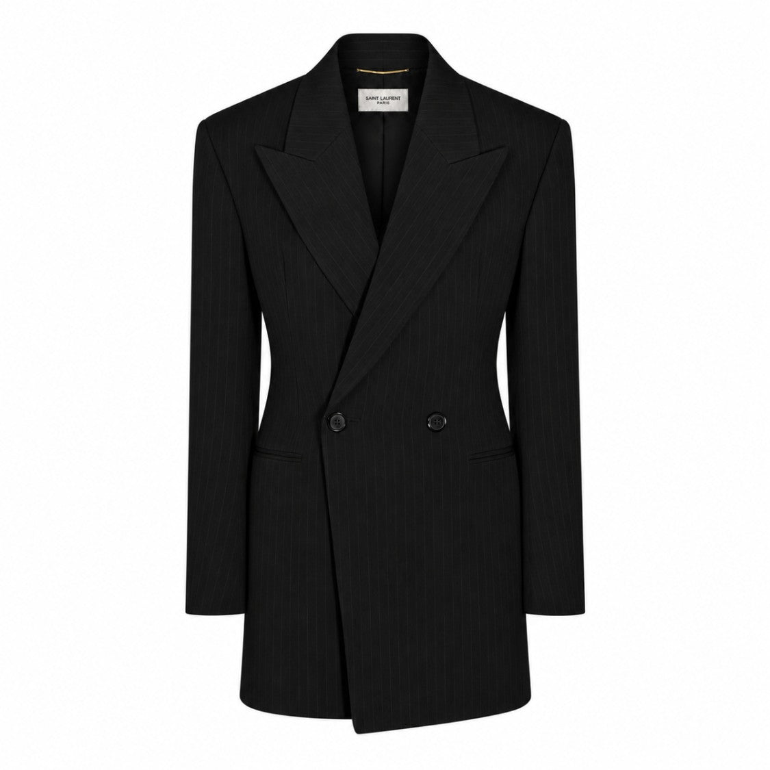 Saint Laurent Tailored Double-Breasted Pinstripe Blazer