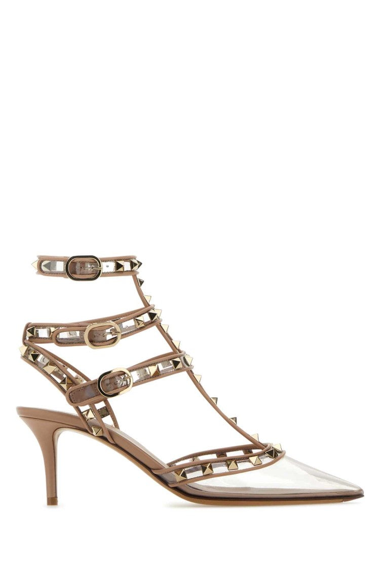 Valentino Garavani Pvc And Leather Rockstud Pumps