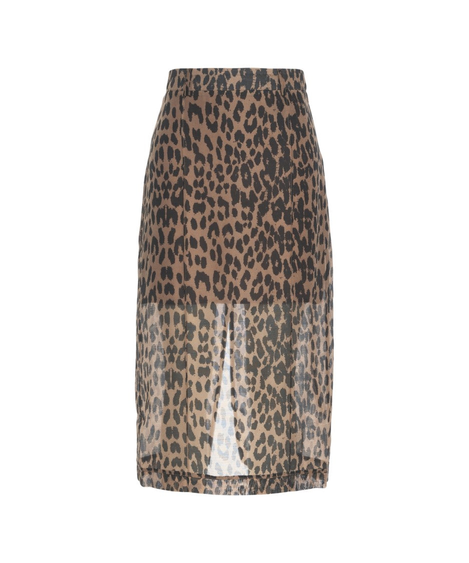 Baum Und Pferdgarten 'Shevin' Animal Print Skirt