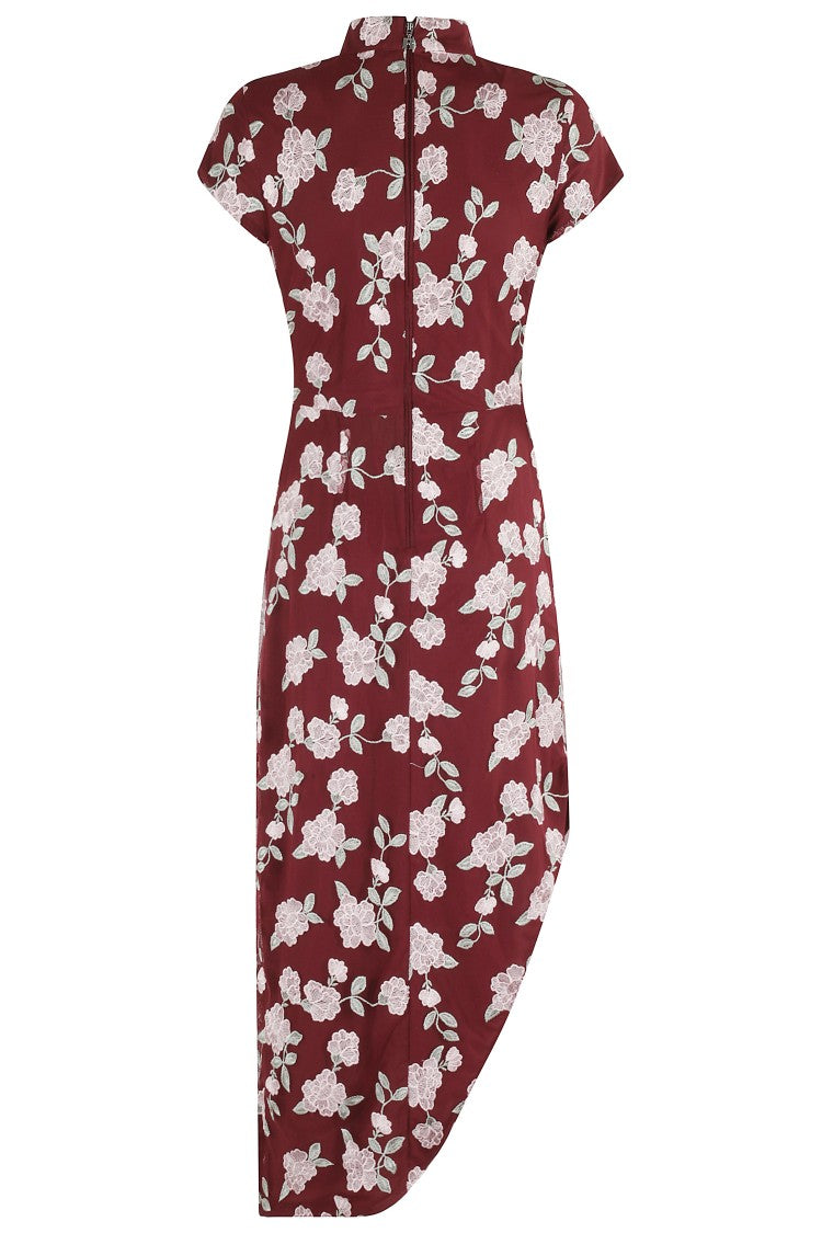 Rotate Mesh Asymmetric Dress