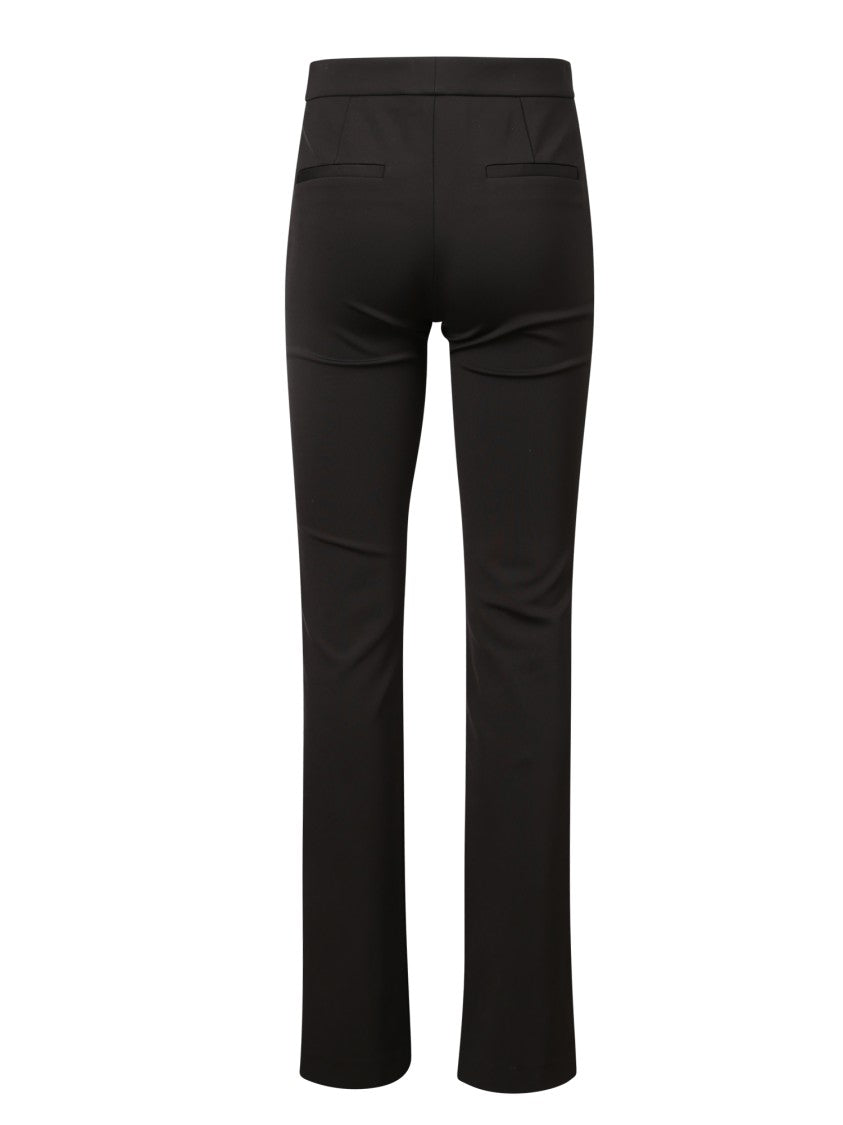 Alice + Olivia Black Slit Trousers