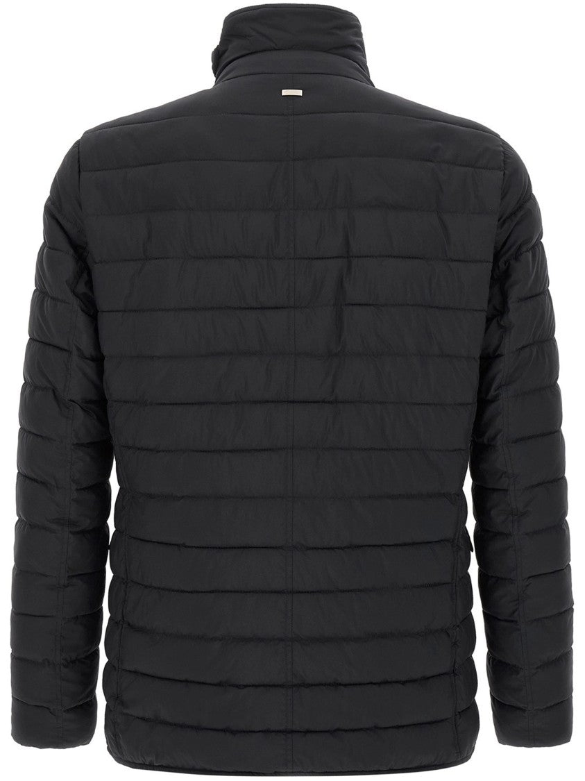 Herno Black Legend Quilted Stand Collar Jacket