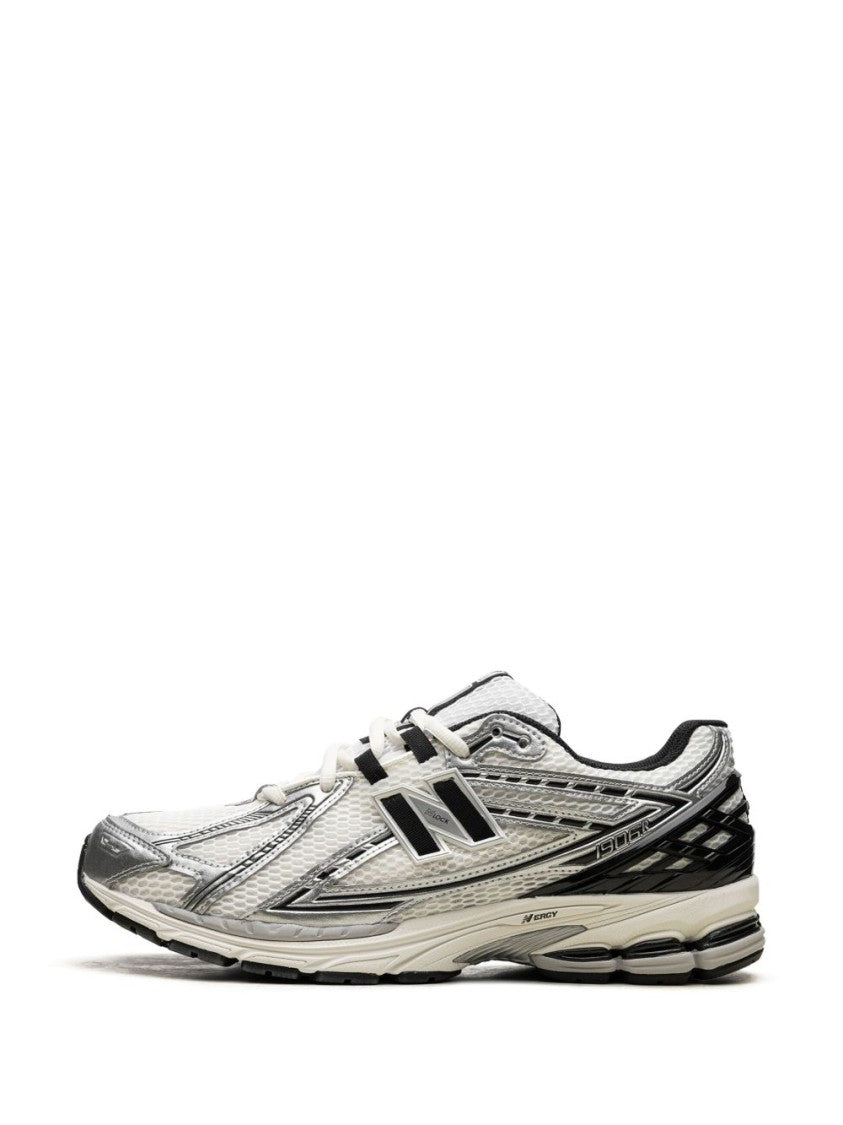 New Balance Silver Metallic And Sea Salt Mesh Sneakers