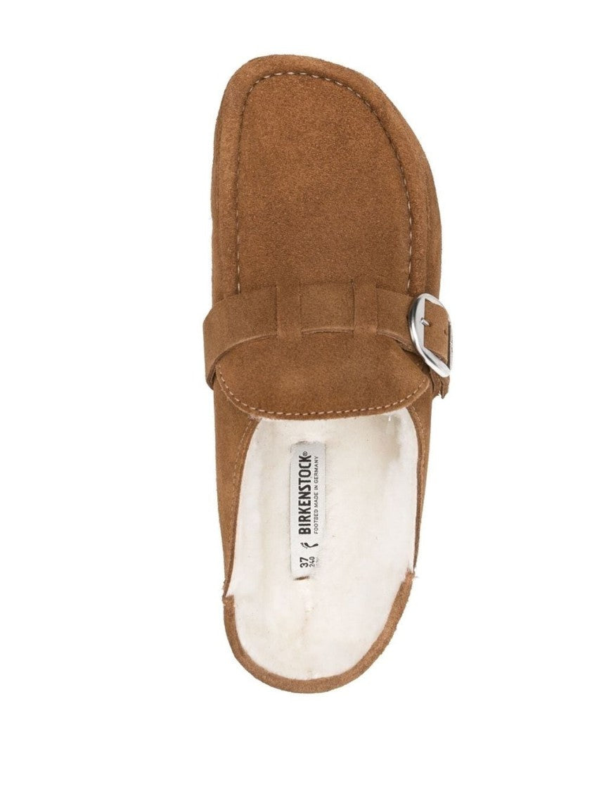 Birkenstock Slip-On Mule With Suede Upper And Shearling Lining