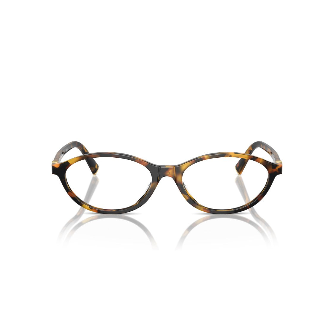 Miu Miu 0Mu 09Xv Tortoiseshell Oval Frame Eyeglasses