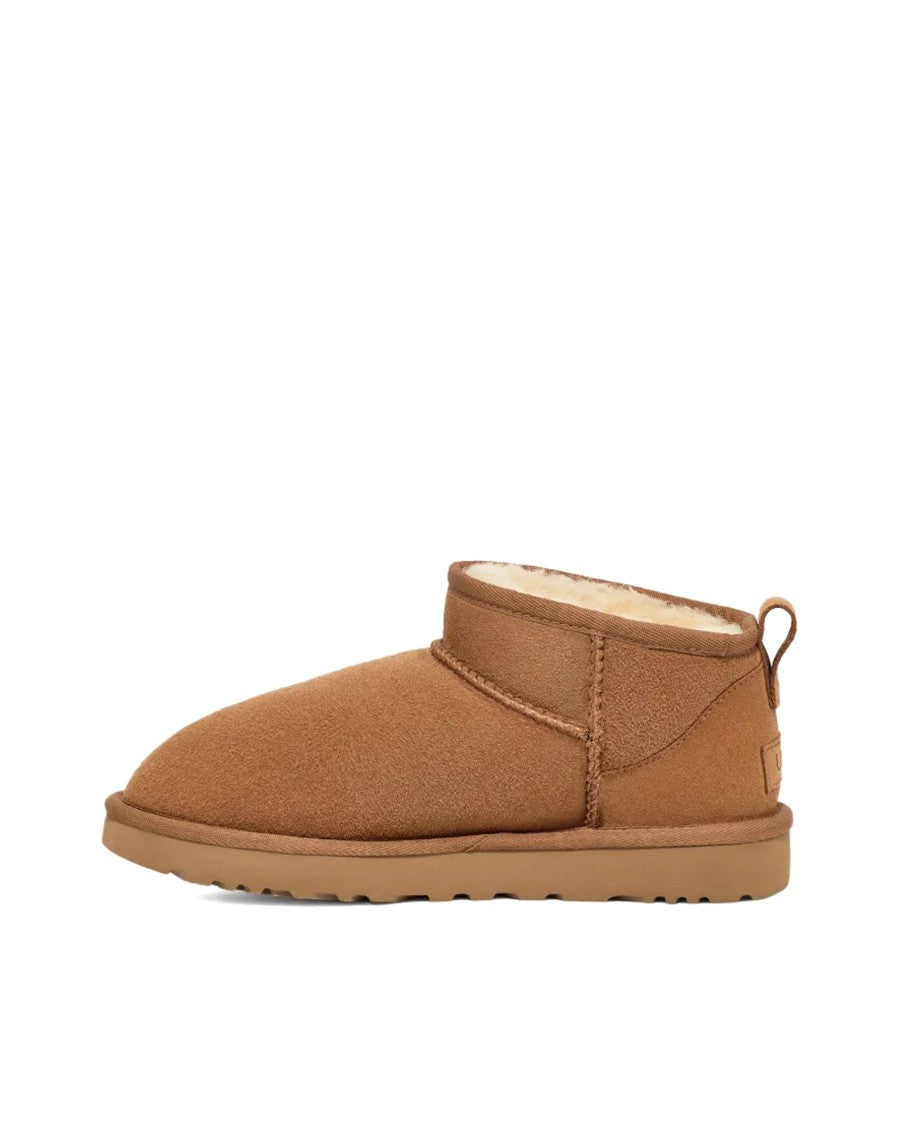 Ugg Chestnut Classic Ultra Mini Shearling Ankle Boots