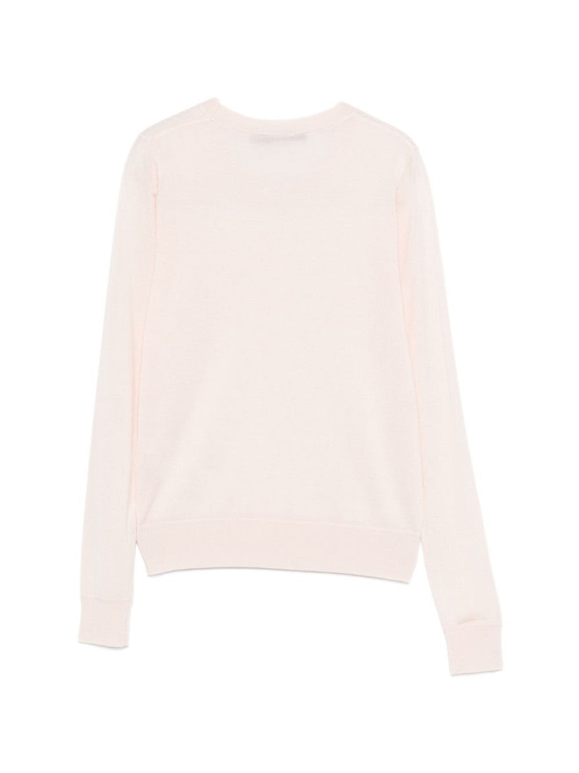 Seventy Sergio Tegon Soft Pink Sweater With Classic Crew Necklin