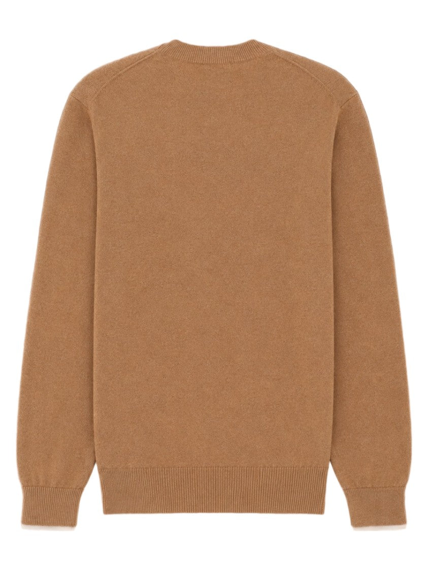 Isabel Marant Knit Sweater With Abstract Logo Detail And Ribbed Finish
