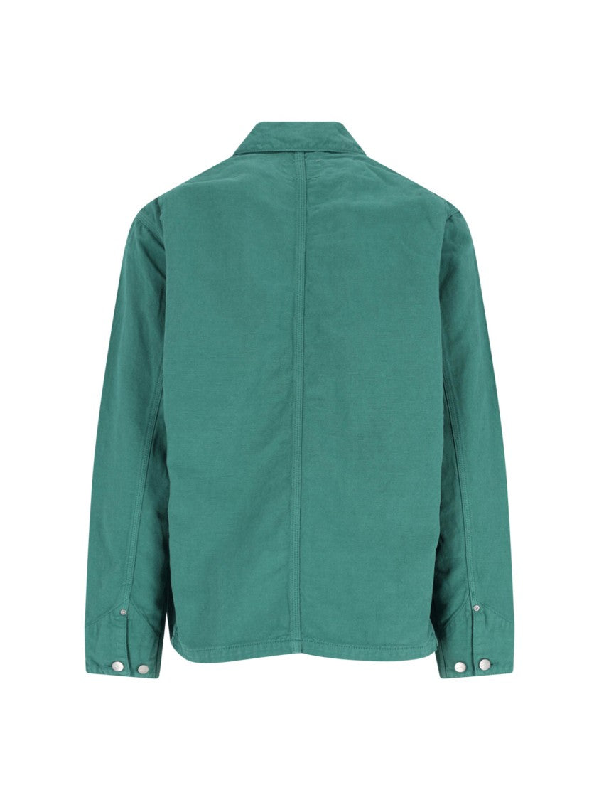 Carhartt Wip "Walter" Shirt Jacket, In Green Cotton