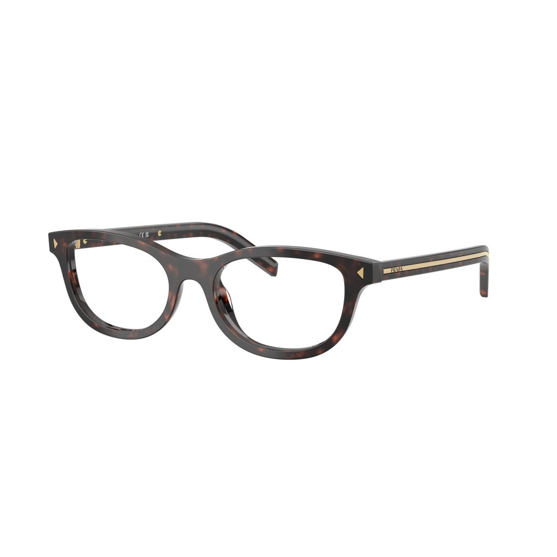 Prada 0Pr D01vu Classic Rectangular Tortoiseshell Acetate Eyeglasses