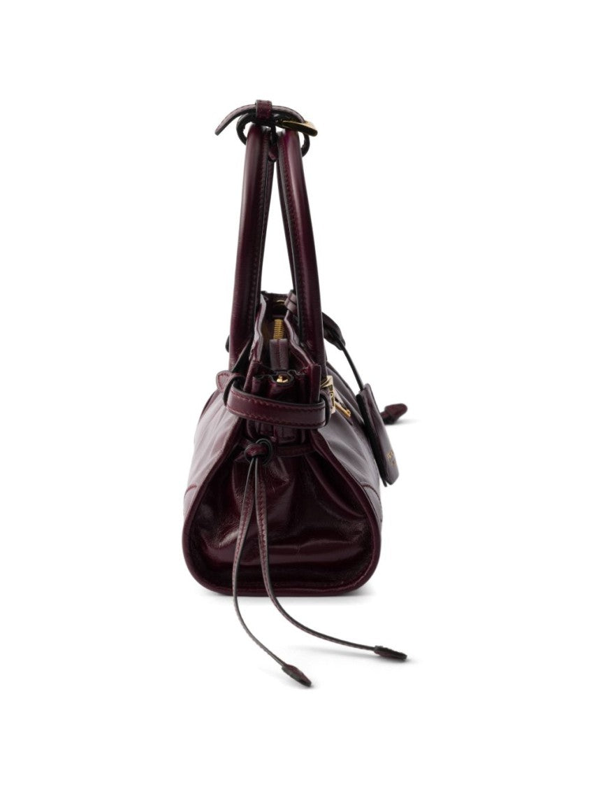 Prada Smooth Leather Drawstring Bag