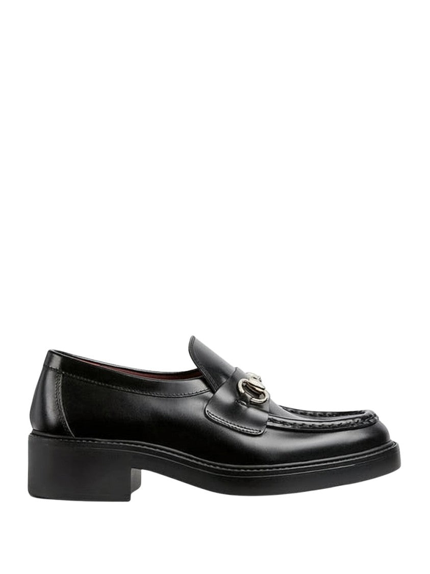 Gucci Black Leather Loafers