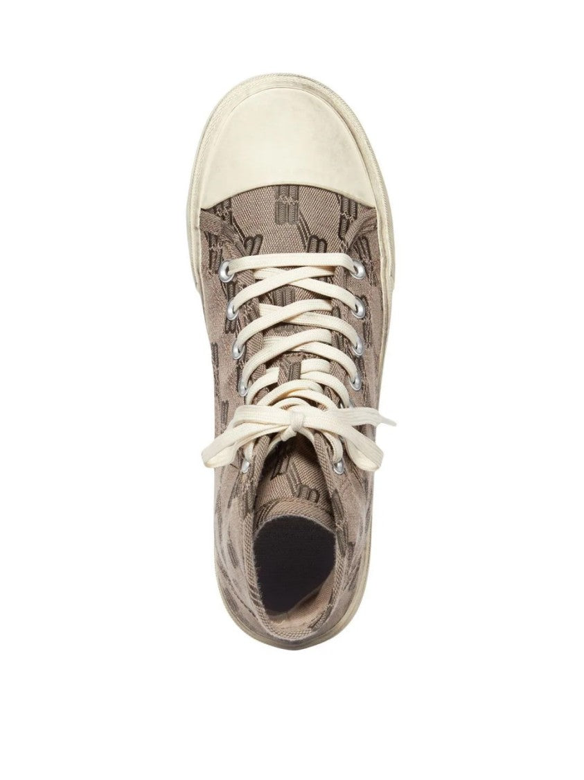 Balenciaga Paris Bb Monogram Logo Hi-Top Sneakers