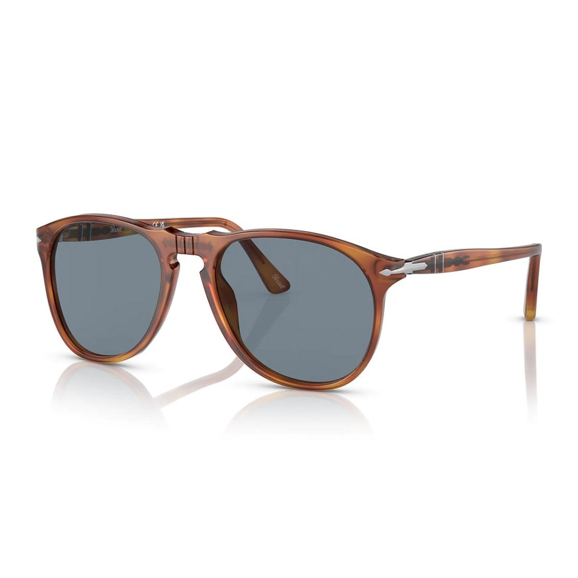 Persol Azzurro Po9649s Celluloid Pilot Sunglasses