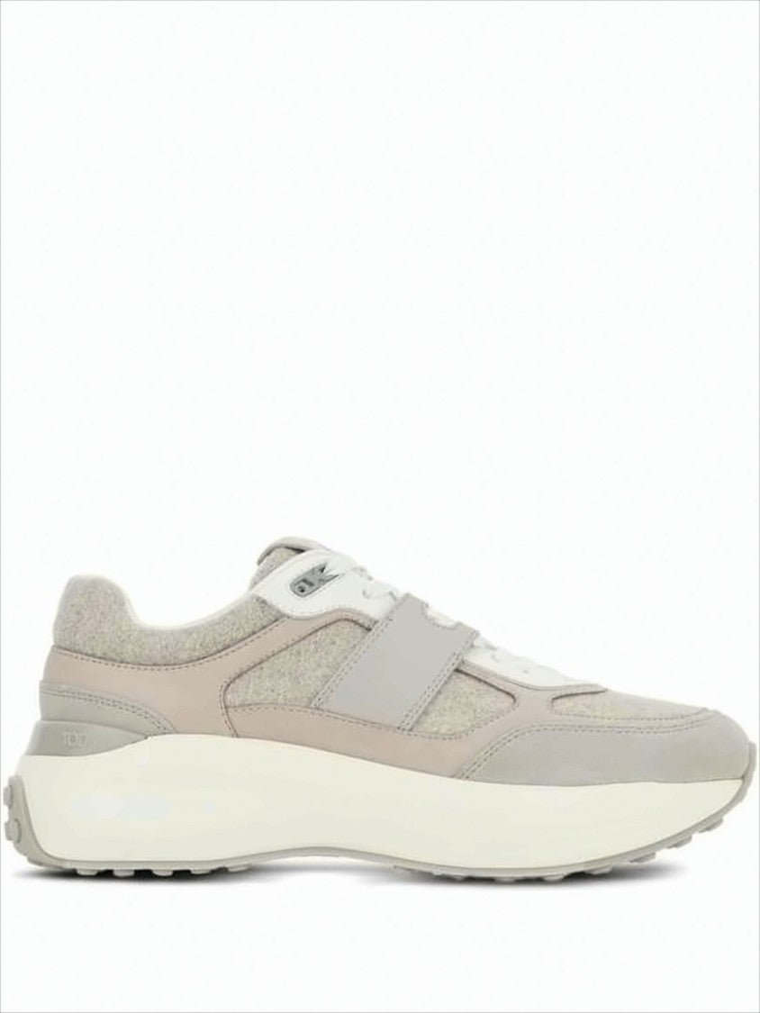 Tod's Layered Design Sneakers With Rubber Sole