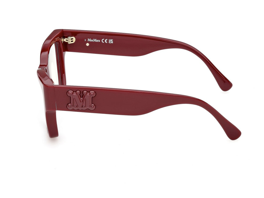 Max Mara Mm5251-B Deep Burgundy Oversized Square Eyeglasses