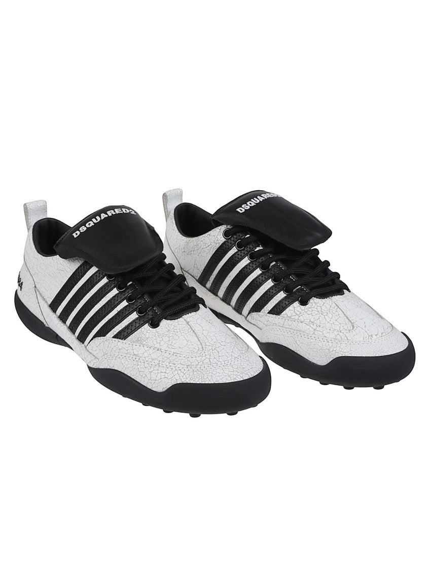 Dsquared2 Soccer Lace-Up Calf Leather Sneakers