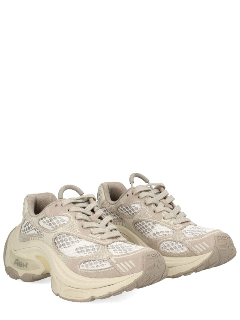 Ash Neutrals Dragon Suede Overlay Chunky Sneakers
