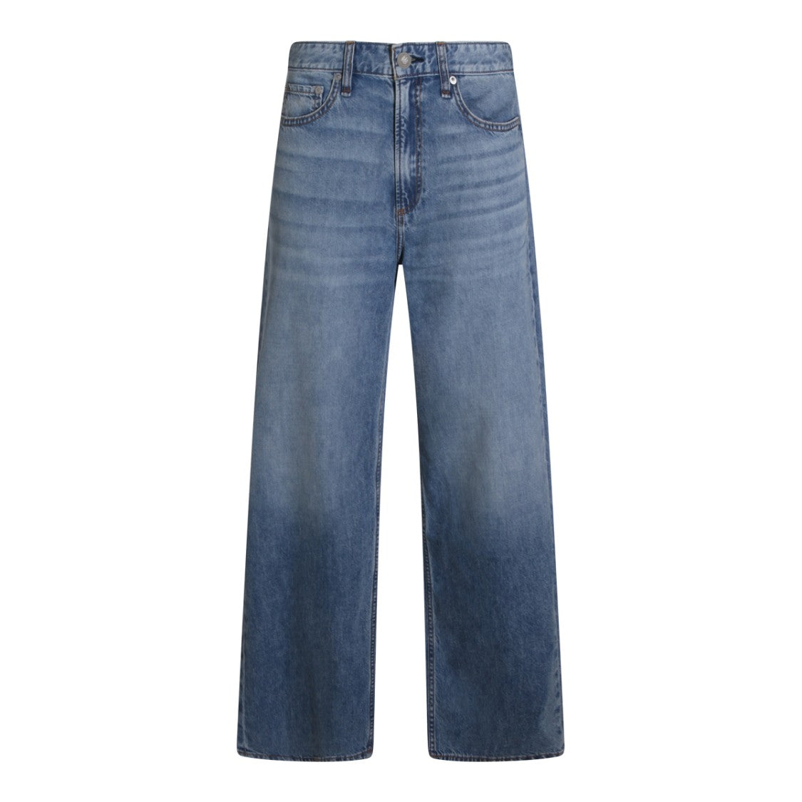 Rag & Bone Straight-Leg Jeans With Mid-Rise Waist