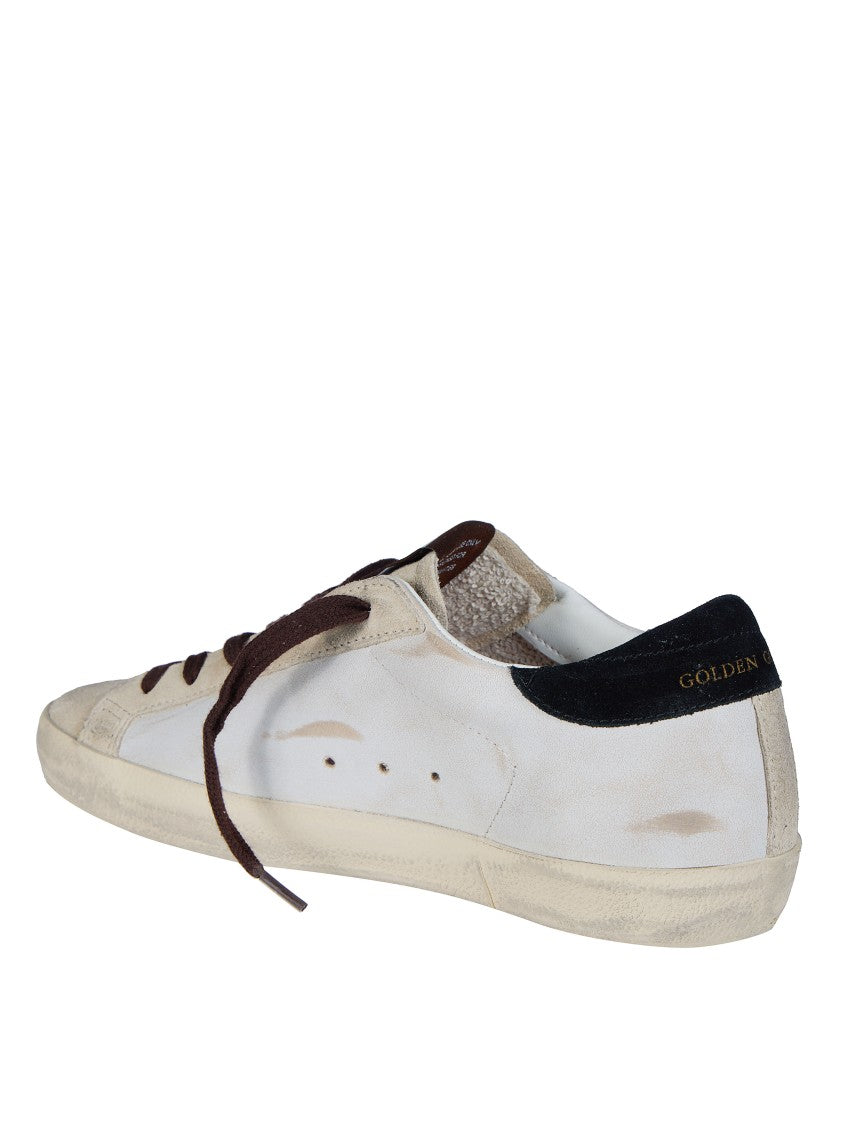 Golden Goose Super Star Suede Toe Tongue Heel Leather Upper Sneakers