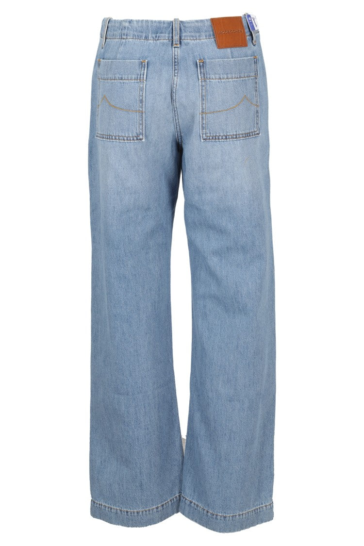 Jacob Cohen Fatigue Fit Lily Wide-Leg Cropped Jeans