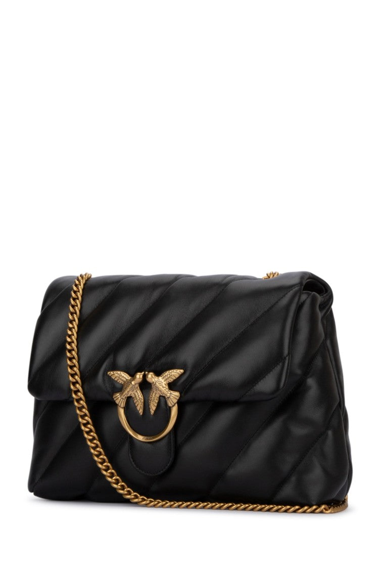 Pinko Quilted Leather Shoulder Bag