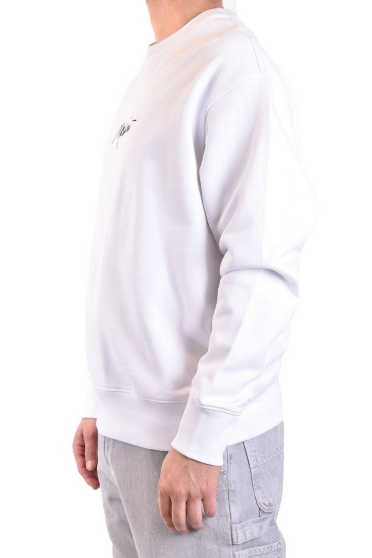 Moschino Classic White Sweatshirt Subtle Logo Detail