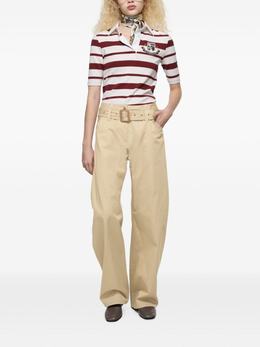 Acne Studios High-Waist Wide-Leg Belted Jeans