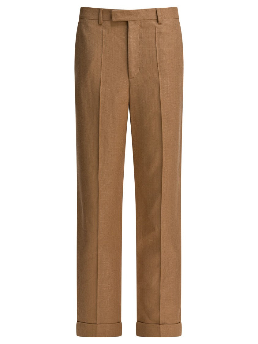 Valentino Mid-Rise Viscose Pants With Tailored Silhouette