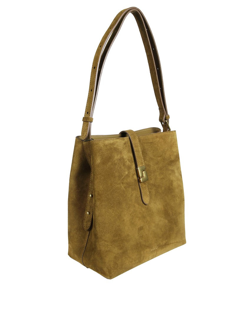 Soeur Medium Suede Bello Handbag