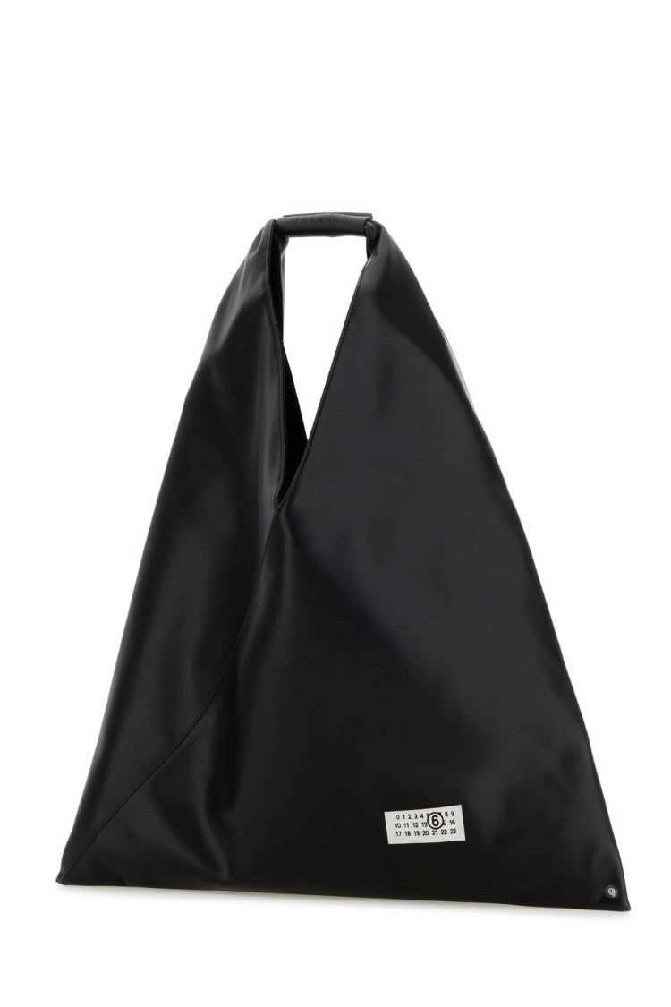 Mm6 By Maison Margiela Black Leather Japanese Handbag