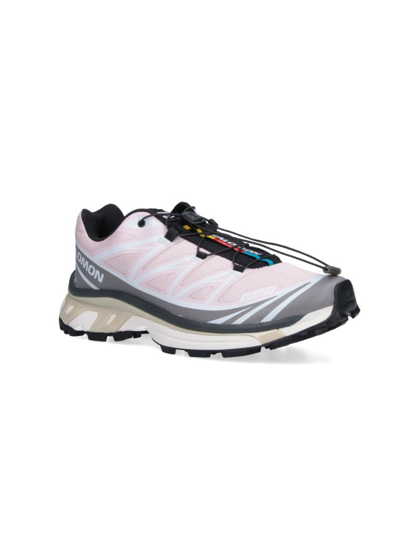 Salomon Grey Breathable Mesh Quick-Lace Sneakers