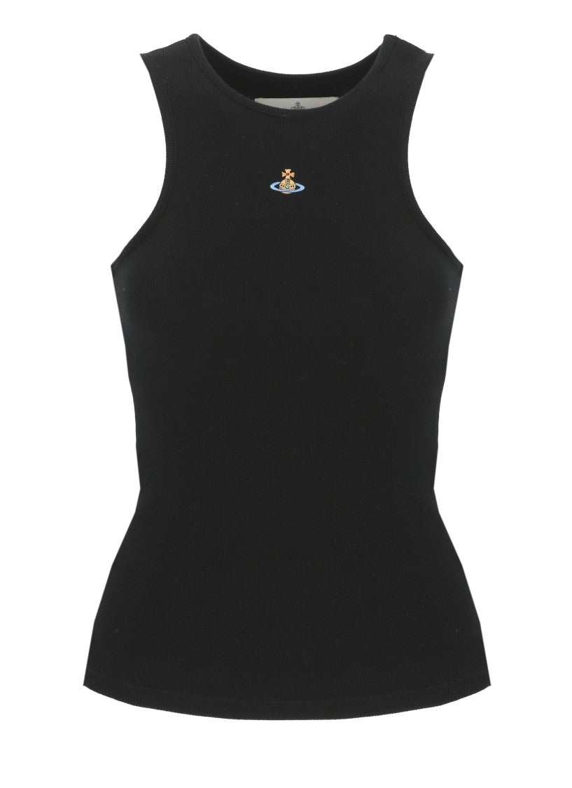 Vivienne Westwood White 90S Orb Cotton Tank Top