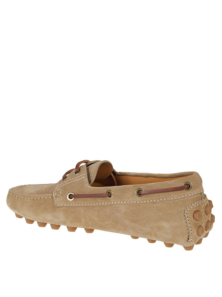 Tod's Moccasin-Style Suede Flat Shoes