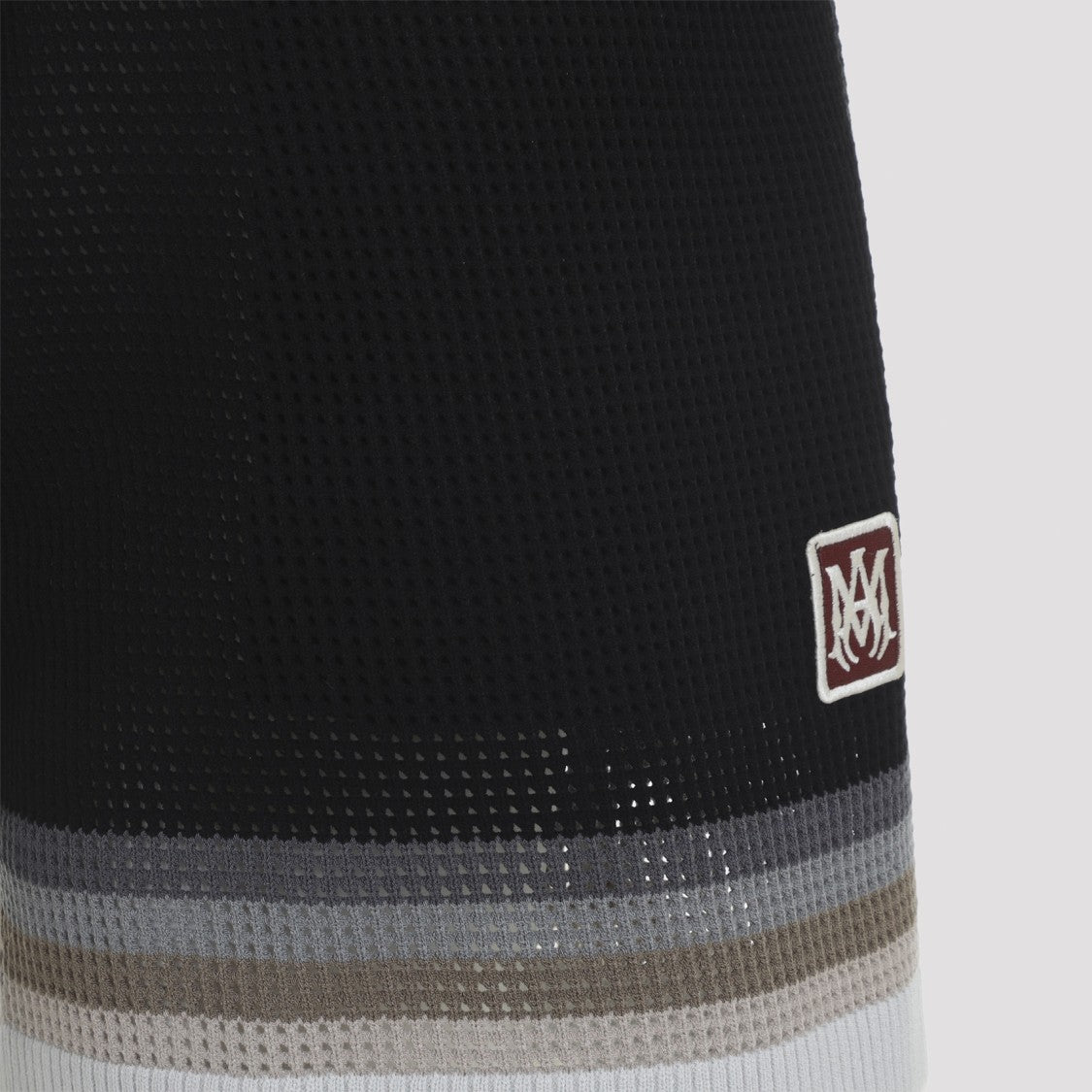 Amiri Textured Knit Bermuda Shorts With Contrasting Drawstring