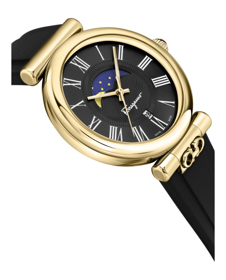 Ferragamo Ora Moonphase Silicone Watch