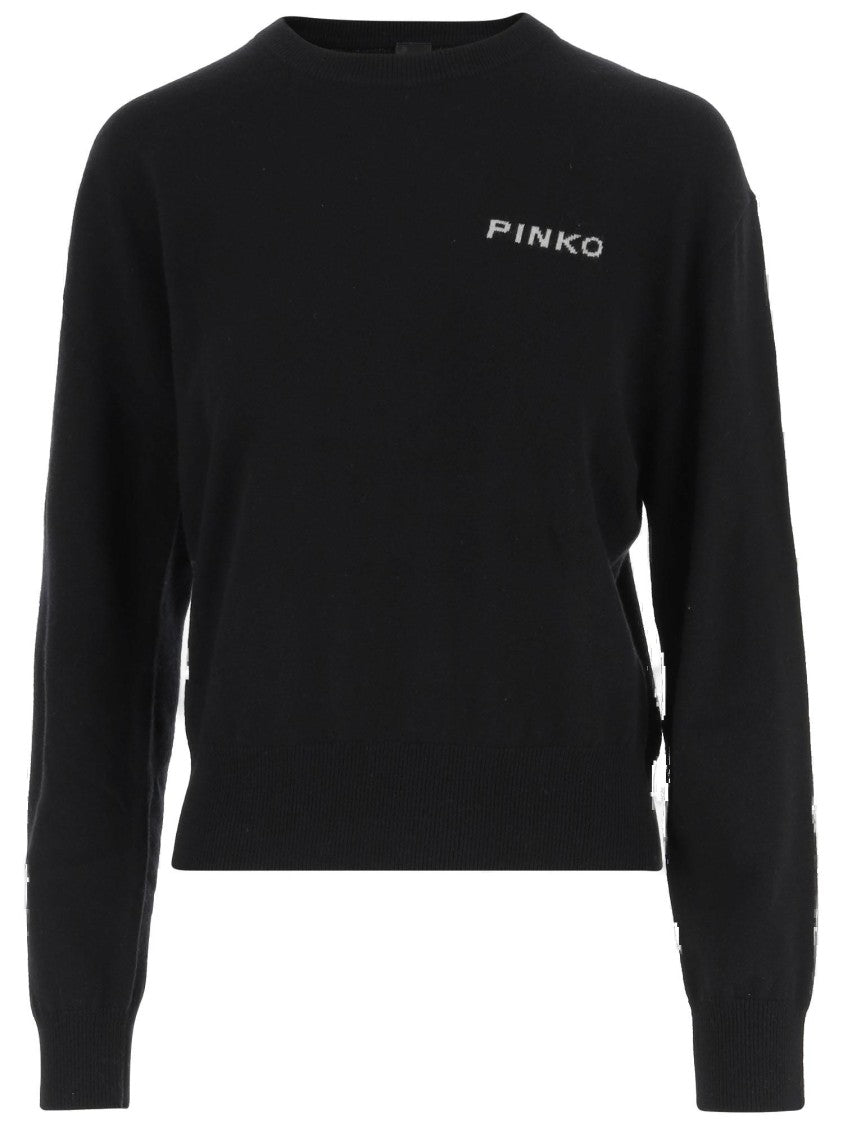 Pinko Wool And Cashmere Logo Sweater