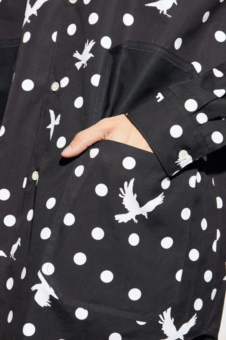 Comme Des Garçons Artistic Black Cotton Shirt
