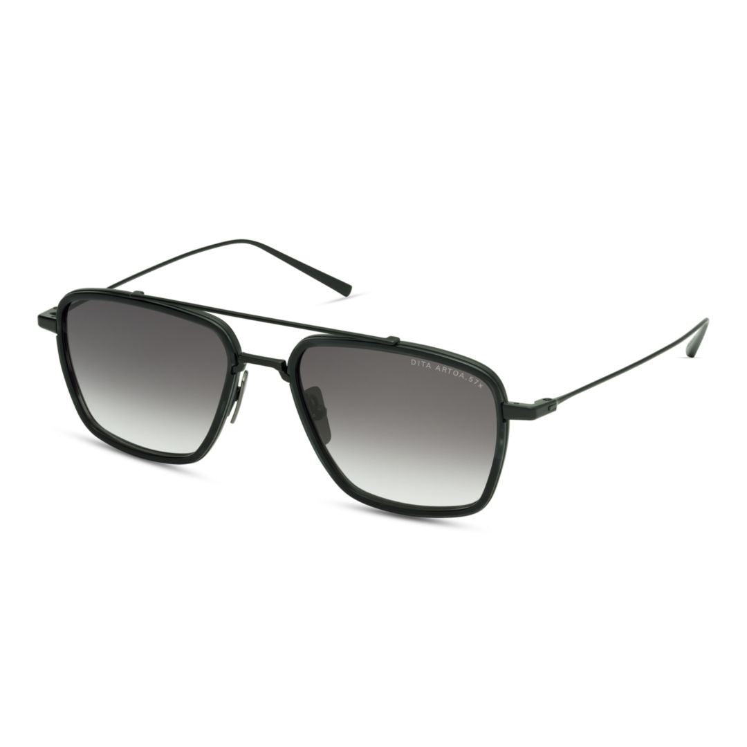 Dita Artoa.57X Gradient-Tint Geometric Frame Sunglasses With Double Bridge Design
