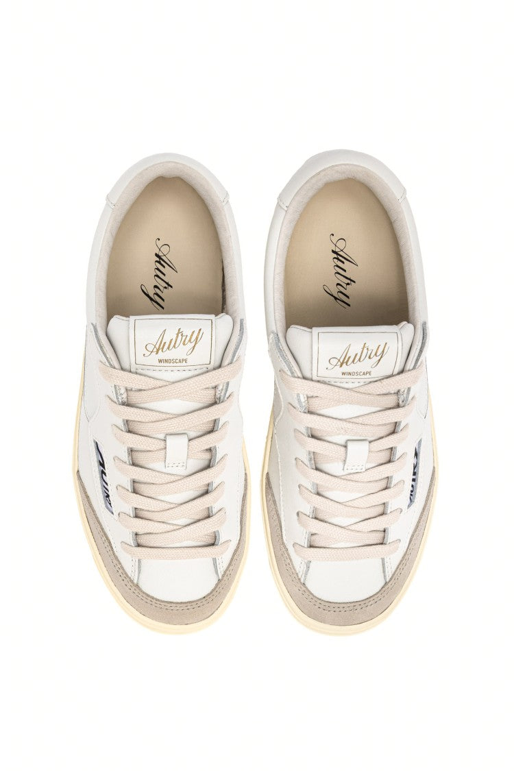 Autry White Windscape Leather Sneakers