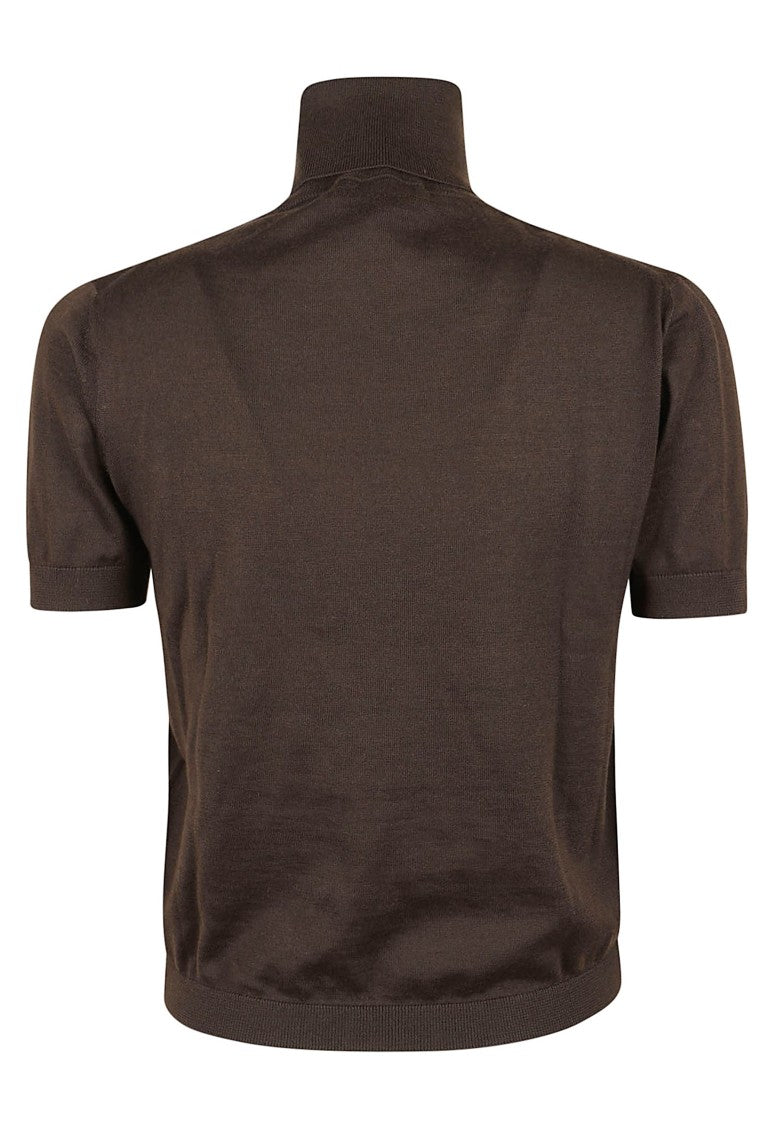 Polo Ralph Lauren Half-Sleeve Turtleneck Sweater In Fine Cashmere