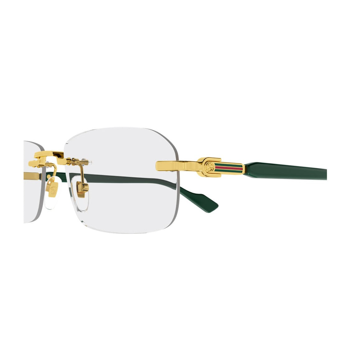 Gucci Gold Gg1221o Linea Sign Metal Eyeglasses