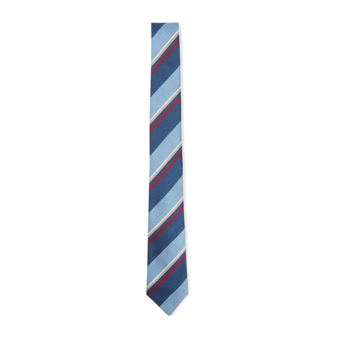 Paul Smith Stripe Blue Silk Tie