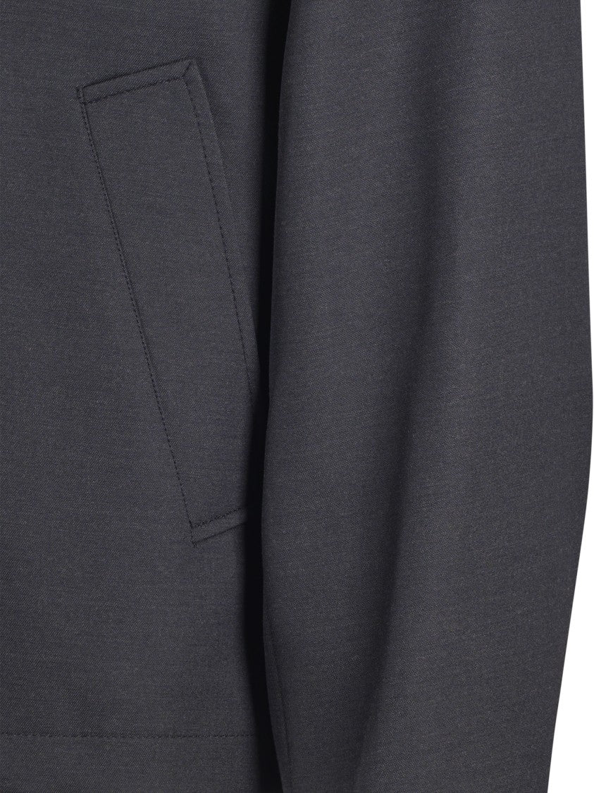 Mfpen Structured Mail Jacket With Front Button Closure