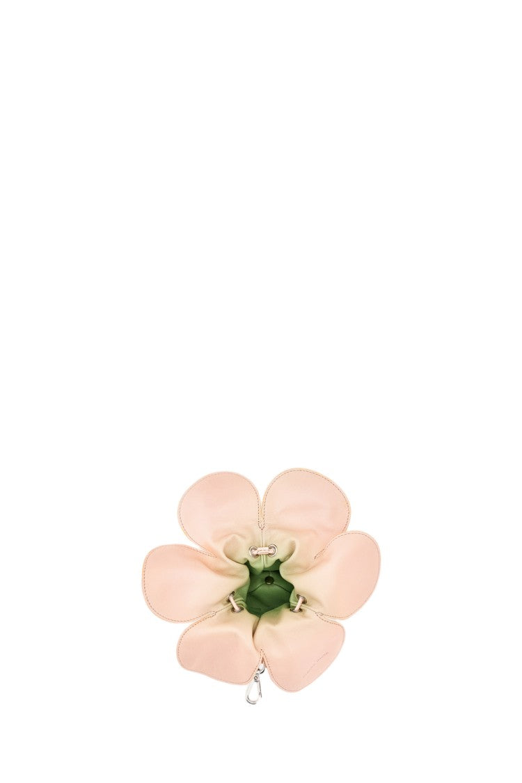 Simone Rocha Pink Flower Leather Coin Purse Charm