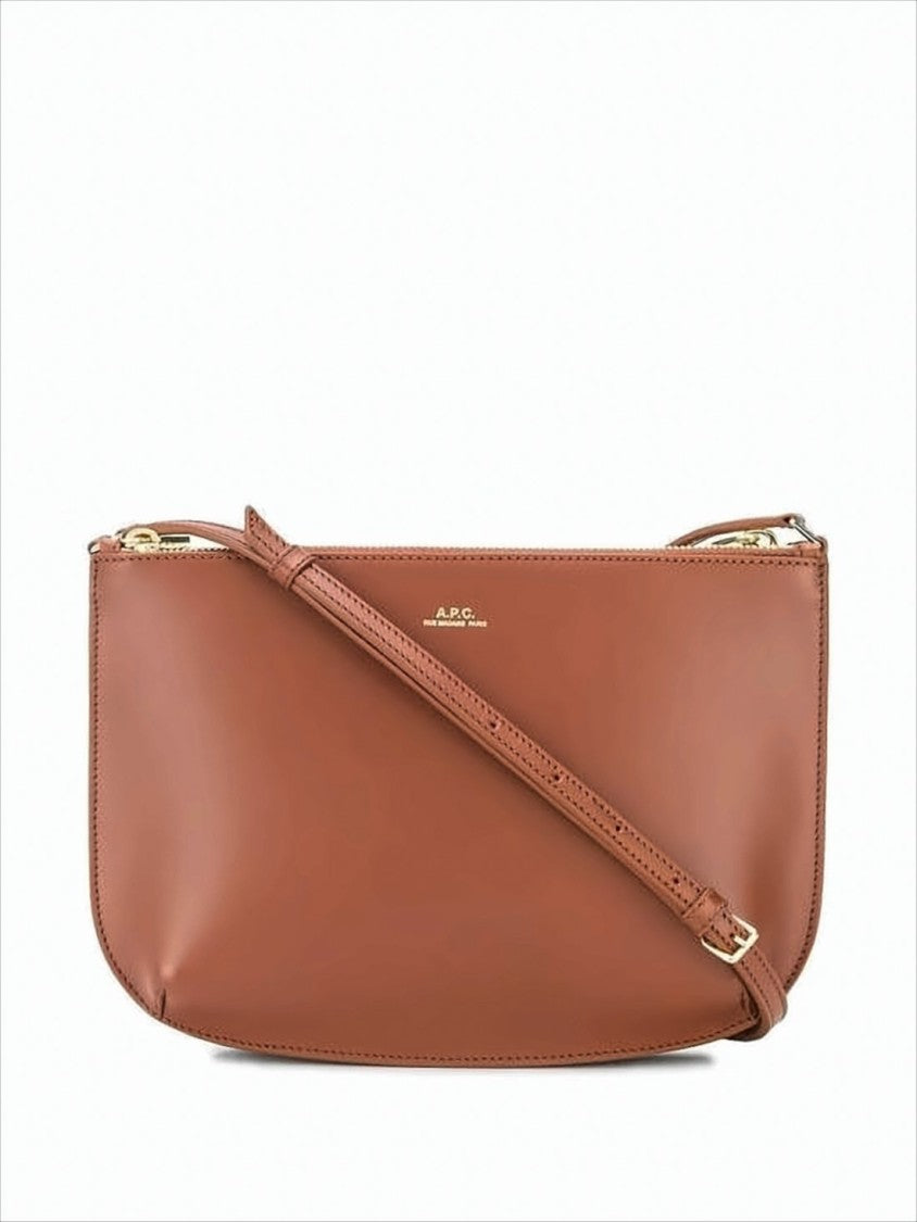 A.P.C. Structured Cowhide Leather Shoulder Bag
