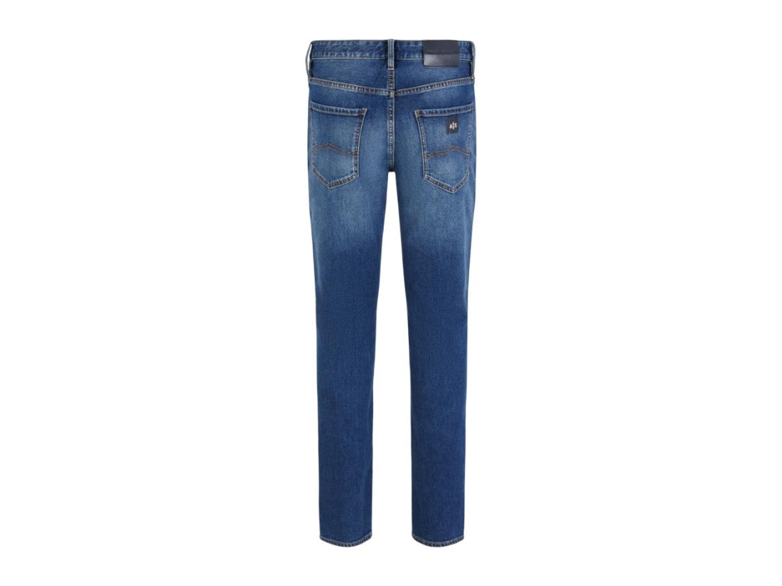 Armani Exchange Slim-Fit Washed Effect Stretch Cotton Jeans