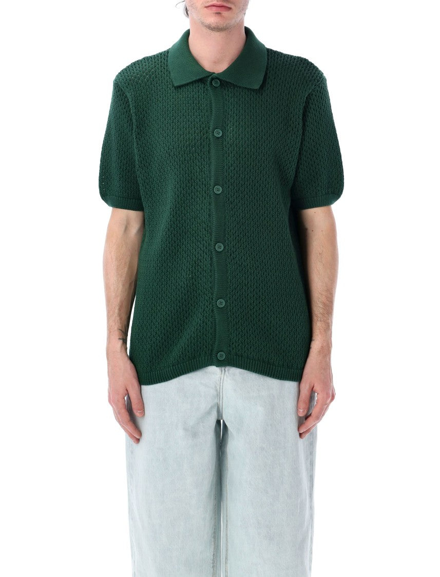Arte Antwerp Crochet Knit Button Shirt